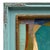 Various Artists Contemporary Abstract Oil Painting in Vintage Blue Painted Frame For Sale - Image 4 of 6