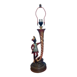 Vintage Monkey in Moroccan Attire Cornucopia Table Lamp