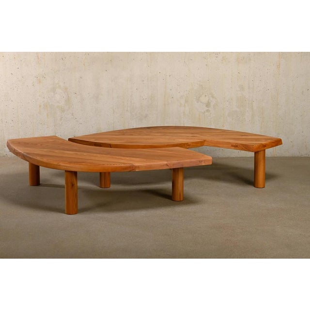 Brown T22C Table in Elm by Pierre Chapo, France, 2010s For Sale - Image 8 of 18