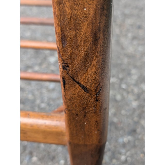 Mid Century Modern Wood Bar Cart Rolling Serving Trolley For Sale - Image 11 of 14