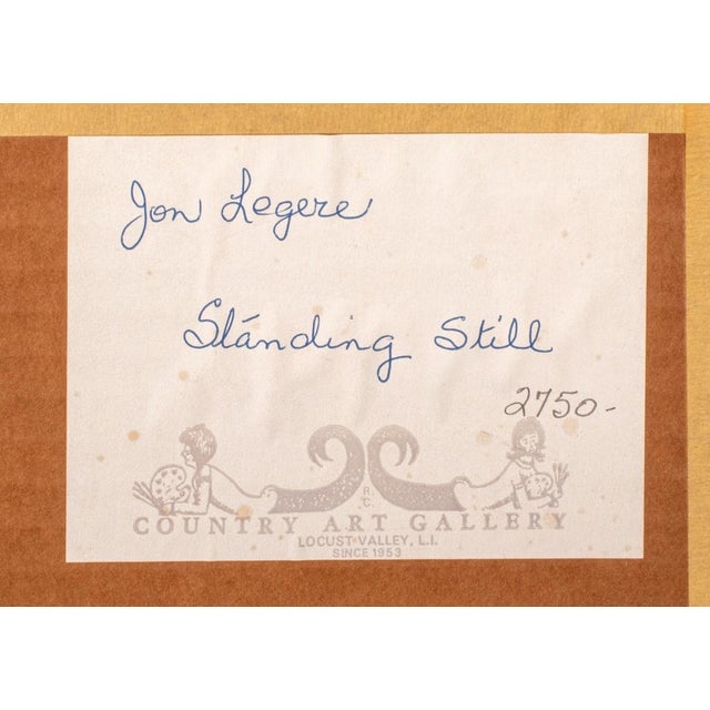 Jon Legere "Standing Still" Oil on Canvas For Sale - Image 11 of 12