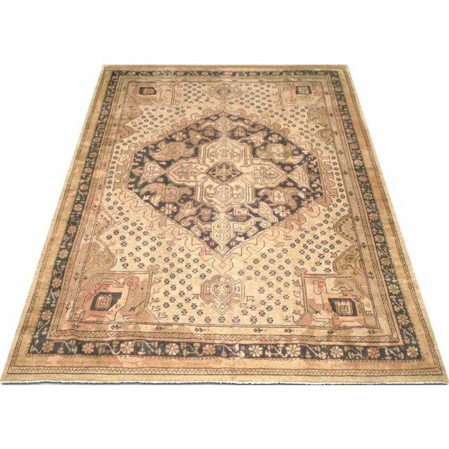 1940s Turkish Oushak Rug For Sale In Los Angeles - Image 6 of 6