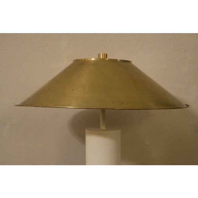 Floor Lamp with Brass Shade by Peter Preller for Tecta, 1980s For Sale - Image 5 of 8