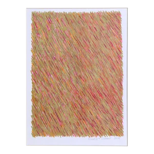 Wheat Storm, Francis Schanz Marker on Paper, Signed in Pencil