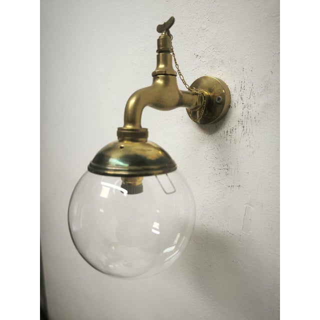 Metal Brass Faucet Applique, 1960s For Sale - Image 7 of 10