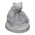 Meissen White Glazed Seated Bear A1066 Porcelain Figurine by August Gaul For Sale