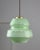 Green Mid-Century Pendant Lamp in Green Glass and Brass For Sale - Image 8 of 15