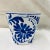 Ceramic Early 21st Century Hand-Painted Blue and White Cachepot - Marked Italy For Sale - Image 7 of 7