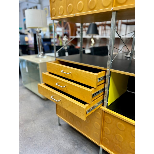 2010s Mid Century Modern Authentic Herman Miller Designer Charles and Ray Eames “Esu” Storage Cabinet For Sale - Image 5 of 14