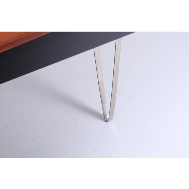Floating Teak Hairpin Desk from Tijsseling Nijkerk, 1950s For Sale - Image 11 of 15