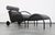 Set of Black Leather Zyklus Armchair and Ottoman by Peter Maly for Cor, 1980s, in Very Good conditions. Designed 1980 to...