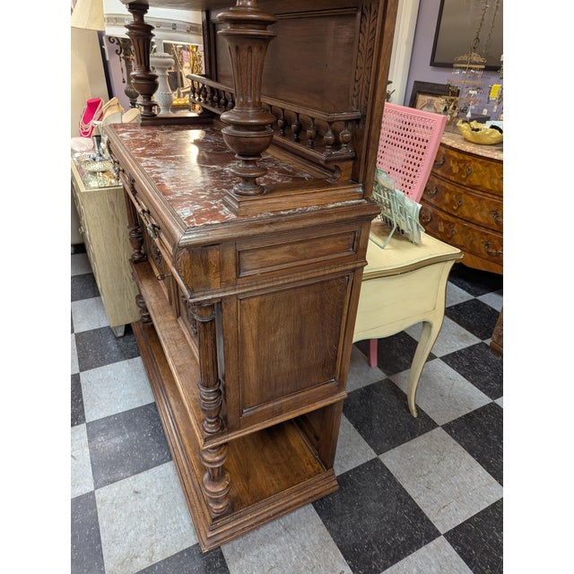 Wood Vintage French Buffet For Sale - Image 7 of 17