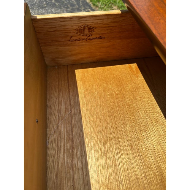 1960s Mid Century United Long Dresser and Tall Boy For Sale - Image 5 of 12