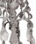 Mid 20th Century Italian 20th Century Silver Leaf Wrought Iron Chandelier With Rock Crystal For Sale - Image 5 of 9