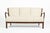 This vintage mid century Danish modern three-seat sofa was produced circa 1960 and features a beautifully crafted solid...