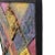 Blue 1980s Postmodern Textured Abstract Mixed Media Painting – Memphis Style For Sale - Image 8 of 12