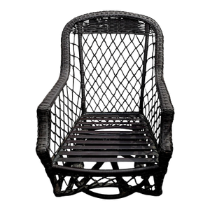 2005 Lane Weathermaster Swivel Glider High Back All-Weather Wicker Lounge Chair