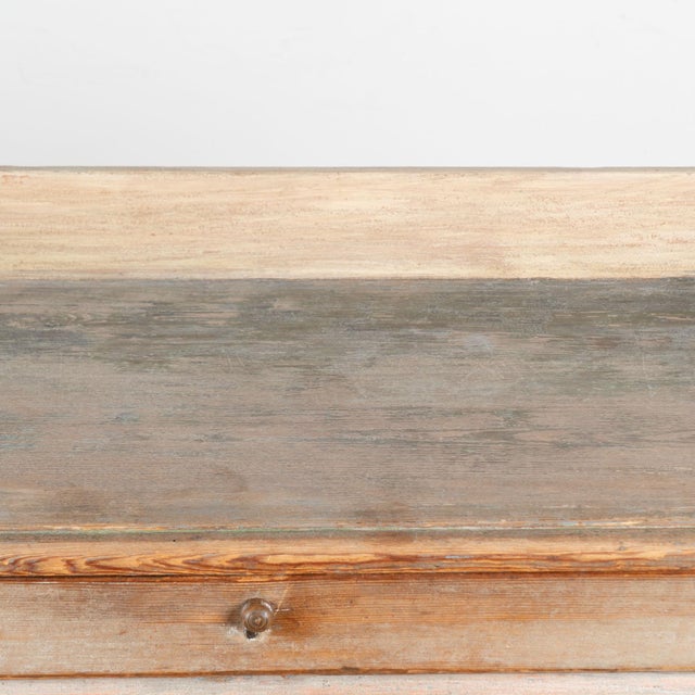 Early 19th Century 19th Century Swedish Original Hand-Painted Pine Sideboard Buffet Cabinet For Sale - Image 5 of 18