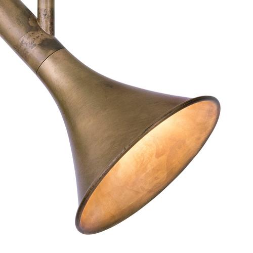 Megafon Angle Flush Mount in Raw Brass by Jesper Ståhl for Konsthantverk For Sale - Image 4 of 7