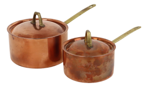 Limited Edition Saucepans in Copper by by Paul Revere, 1960s, Set of 2