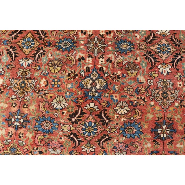 Antique Rug Featuring a All-Over Floral Design 12'4 X 17'0 For Sale - Image 10 of 12