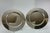 Contemporary 1980s A Pair Silver Round Platters Plain, 12 In. For Sale - Image 3 of 10