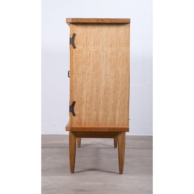 Vintage Oak and Brass Sideboard by Henning Kjærnulf, Denmark, 1960s For Sale - Image 13 of 18