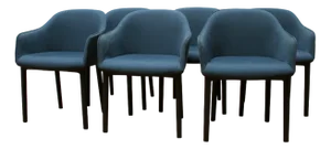 Softshell Armchairs by Ronan & Erwan Bouroullec for Vitra, Set of 6
