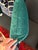 Vivid Green Geometric Sheered Velvet Blend Double Sided Pillow With New Insert For Sale In Miami - Image 6 of 7