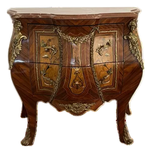French Style Small Bombe Chest With Drawers
