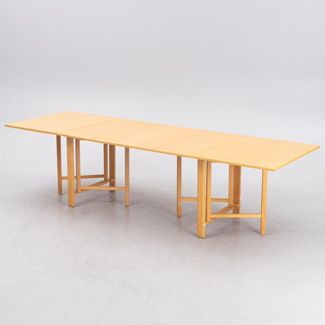 Bruno Mathsson 1980s Bruno Mathsson Maria Flap Table Drop Leaf for Mathsson International, Värnamo, Sweden For Sale - Image 4 of 9