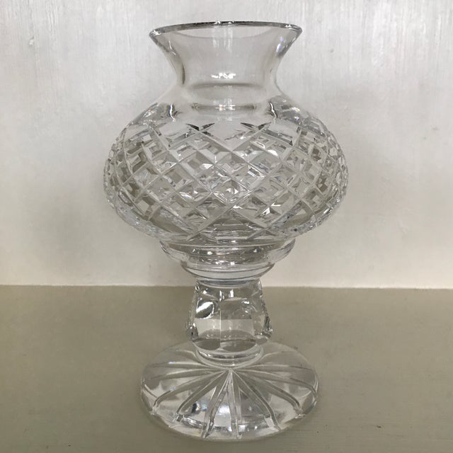 Waterford Crystal Hurricane Style Candle Holder 2 Piece Chairish