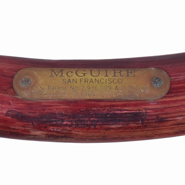 Round McGuire Coffee Table For Sale In West Palm - Image 6 of 6