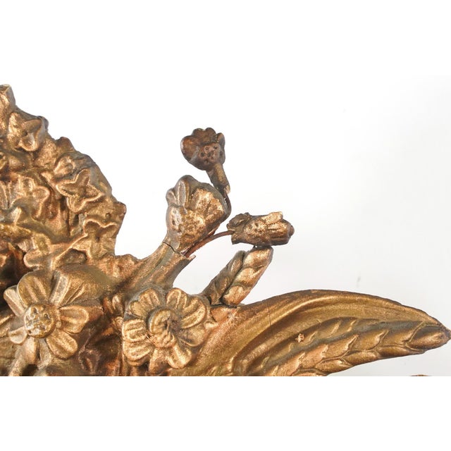 Wood Antique European Louis Philippe Foliate Urn Wall Mirror For Sale - Image 7 of 12