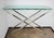Modern Console Table in Chrome and Glass, 1990s For Sale - Image 6 of 9
