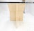Large Double Travertine Pedestal Glass Top Dining Conference Table For Sale - Image 4 of 12