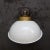 Vintage Industrial White Enamel & Cast Iron Factory Sconces For Sale - Image 4 of 7