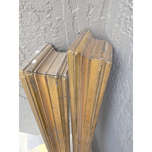 Wood Antique Giltwood Valances a Pair For Sale - Image 7 of 11