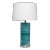Lifestyle by JY Casey Glass & Iron Table Lamp For Sale