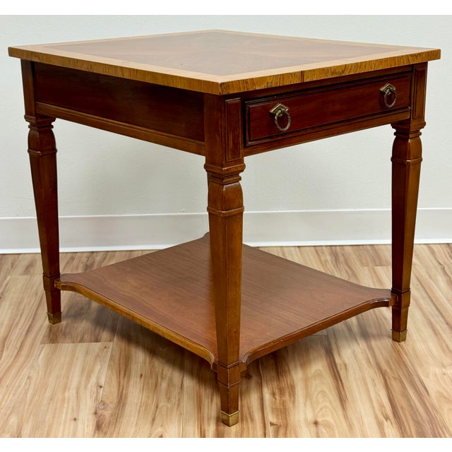 Vintage Drexel Furniture Solid Wood Side Table For Sale In Kansas City - Image 6 of 13