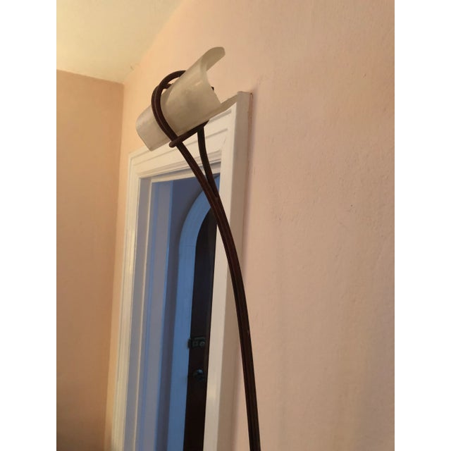 Italian Elongated Vintage Bronze Italian Wall Sconce For Sale - Image 3 of 12
