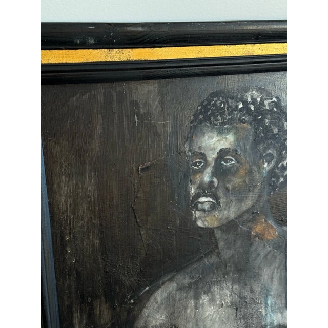 Figurative Vintage Figurative Painting by Cynthia White 1969 For Sale - Image 3 of 12