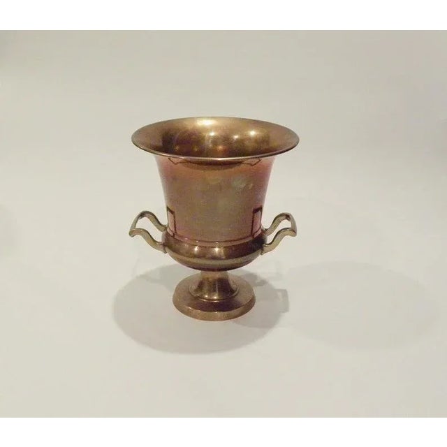 Metal Vintage Mid-Century Brass Loving Cup Ice Bucket For Sale - Image 7 of 7