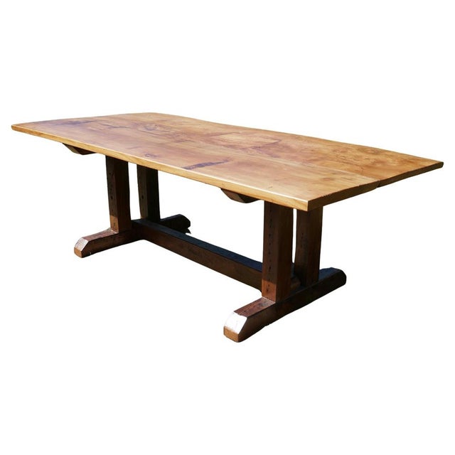 English Rustic Elm Barn Table, 1920s For Sale - Image 12 of 12