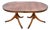 Yew Wood Double Pedestal Duncan Phyfe Style Dining Table For Sale