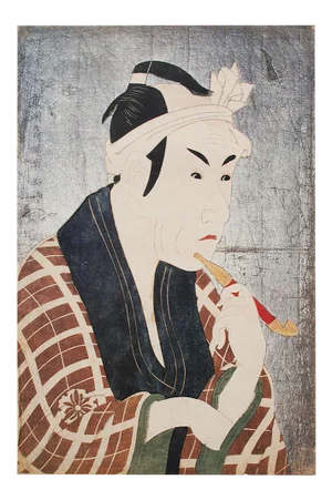 1980s Tōshūsai Sharaku, Kabuki Actor Matsumoto Koshiro IV as Gorobei