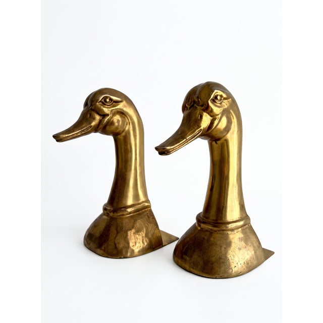 1970s Almazán Patinated Brass Bookends, 1970s, Set of 2 For Sale - Image 5 of 8