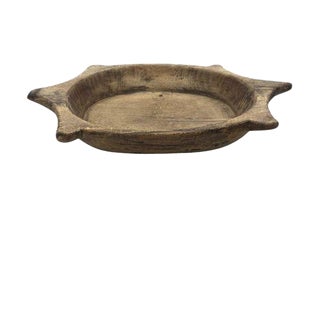 Vintage Wooden Parat Bowl - Medium For Sale