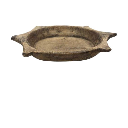 Vintage Wooden Parat Bowl - Medium For Sale