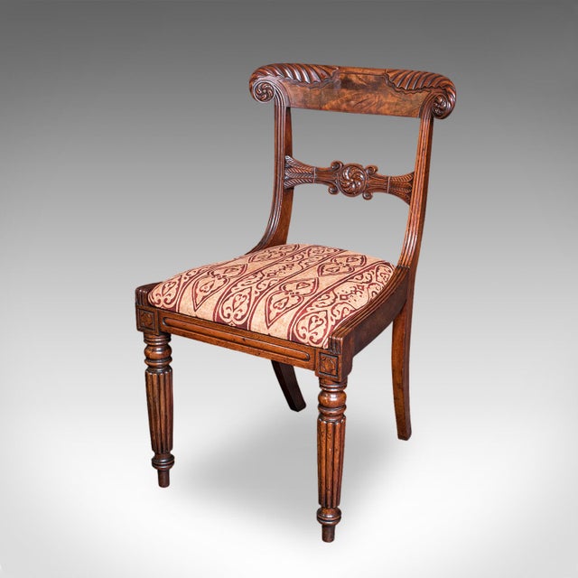 Early 19th Century Pair of Antique Hall Chairs, English, Reception Seat, Morning Room, William IV For Sale - Image 5 of 12
